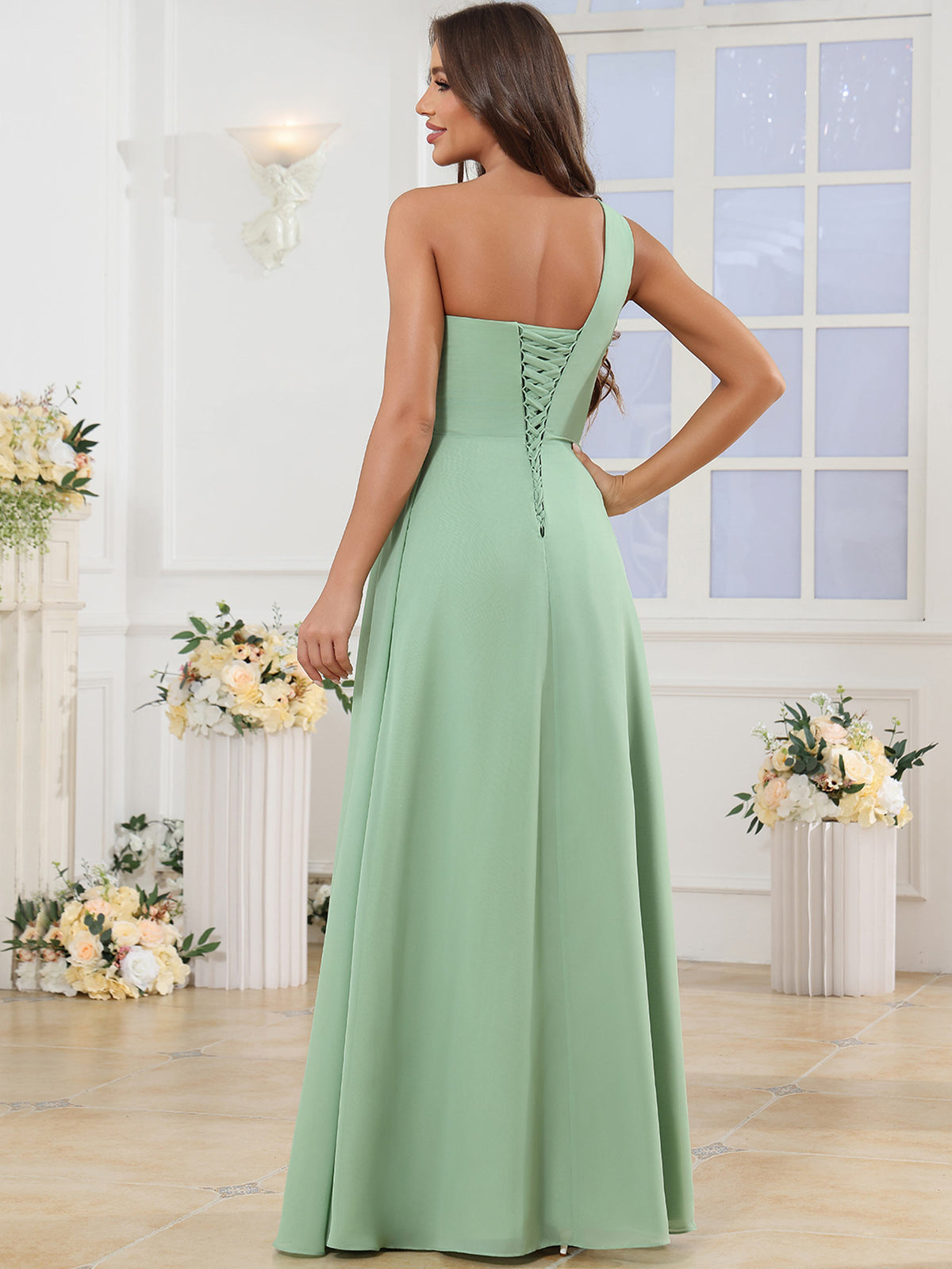 One Shoulder Bridesmaid Dress