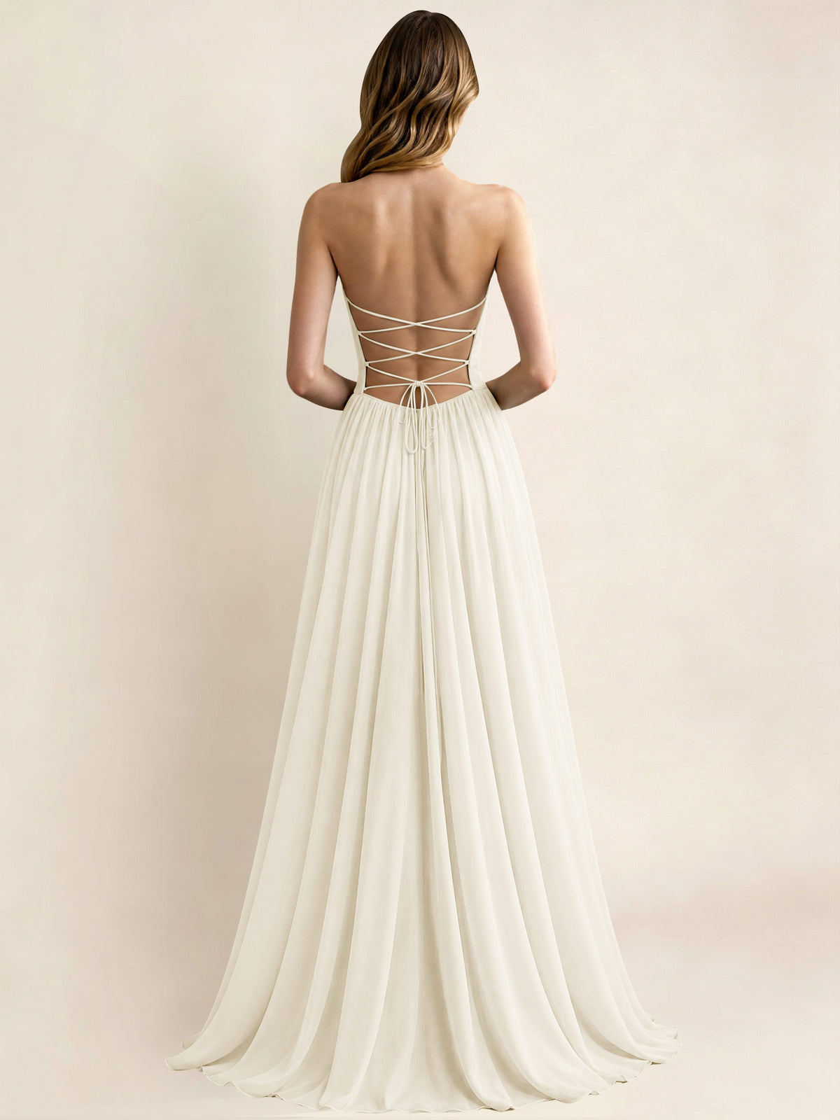 Sweetheart Chiffon Pleated A Line Bridesmaid Formal Dress