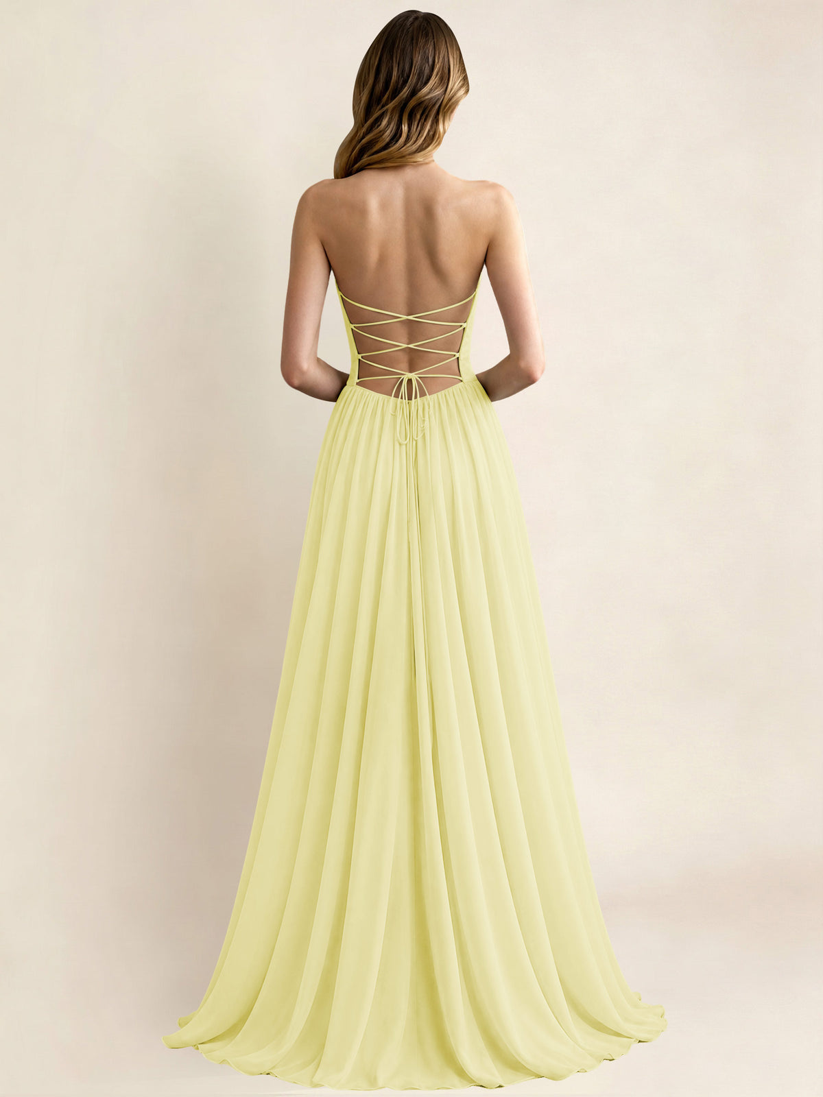 Sweetheart Chiffon Pleated A Line Bridesmaid Formal Dress